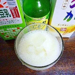 アイス♡レモンソイミルク酒